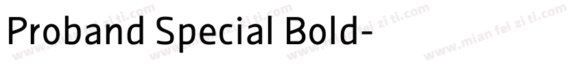 Proband Special Bold字体转换